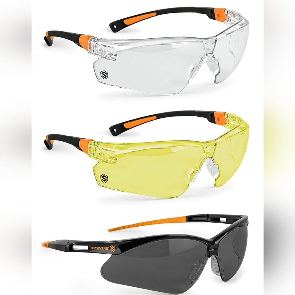 Strive Performance Tracer Mixed Lens 12-pack Safety Glasses - Scratch-Resistant